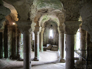 Crypt under St. Vincent's Chapel at Tiffauges