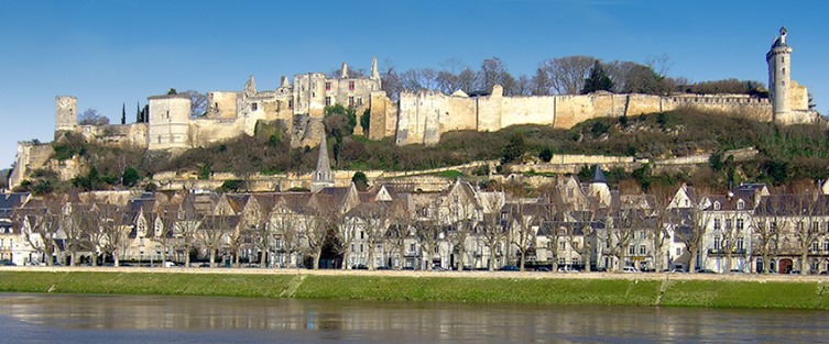 Chinon Castle from across the river