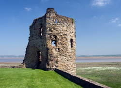 The ruins of Flint Castle