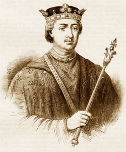 Henry II as depicted in Cassell's History of England 1902 